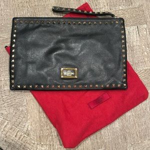 Valentino rock stud clutch